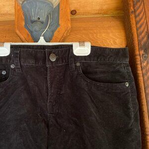Relaxed Fit Skinny Black Corduroy J. Crew Pants Size 30 Tall